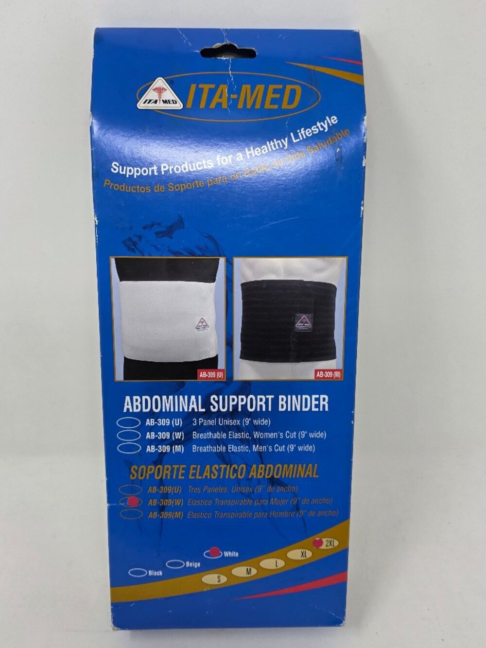ITA-MED Postpartum Abdominal Support Binder Breathable Elastic Shapewear NWT
